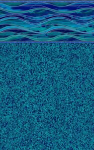 Aqua Wave Tile with Caribbean Quartz Floor 20 Mil - Merlin