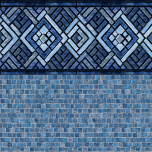 Blue Argos Tile Stonecraft Mosaic Floor 27 mil - Fox