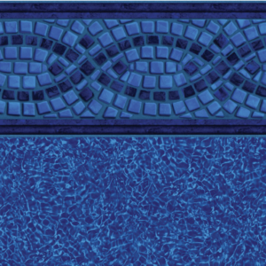 Mosaic Wave Tile Brilliant Blue Bahama Floor 20 mil - Fox